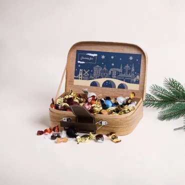 Gavekuffert stor med småkuglemix eller hyggemix