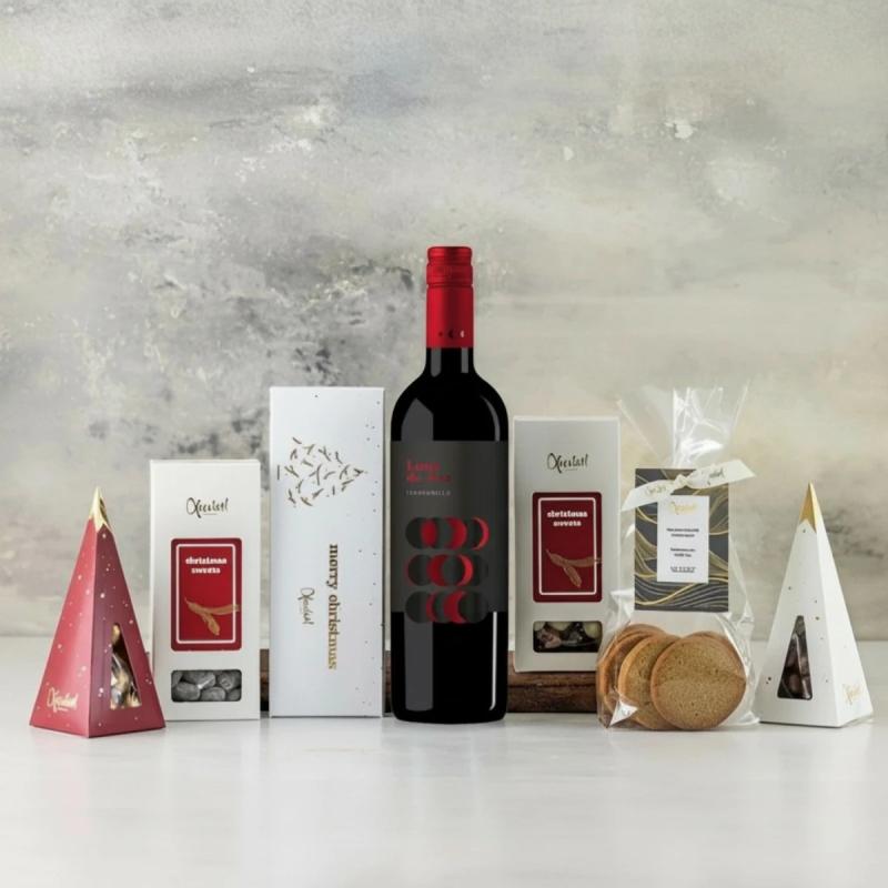 Julepakke Red med vin 1