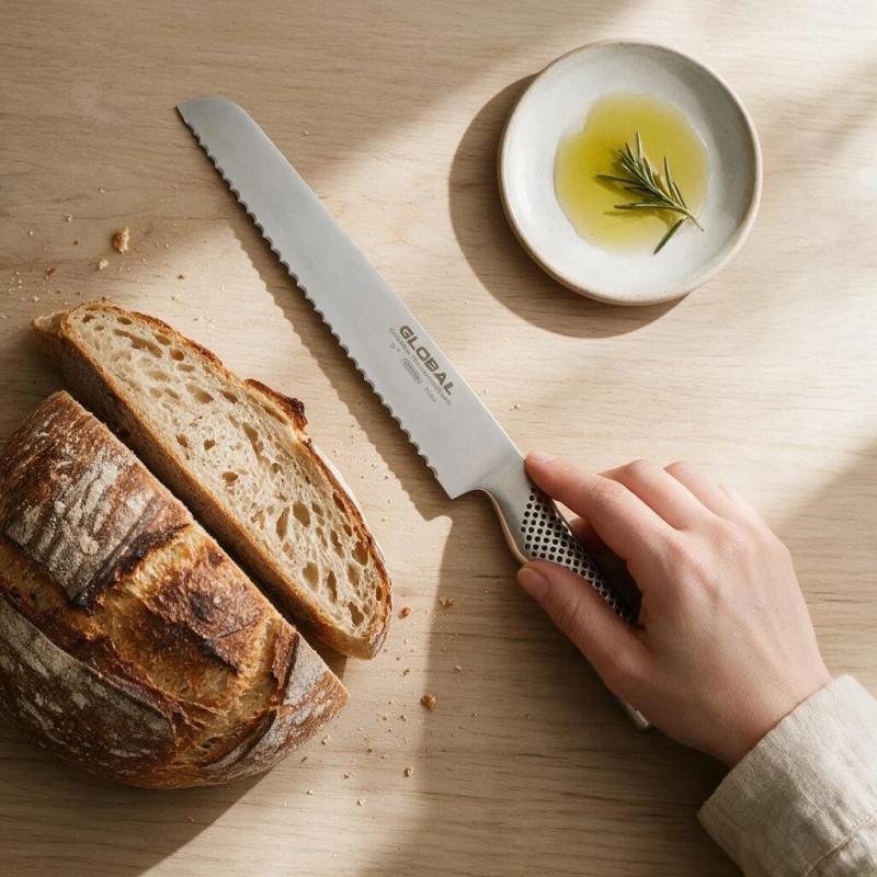 Global brødkniv 22 cm